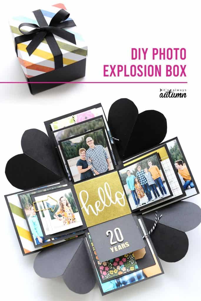 handmade valentine gifts: diy explosion box