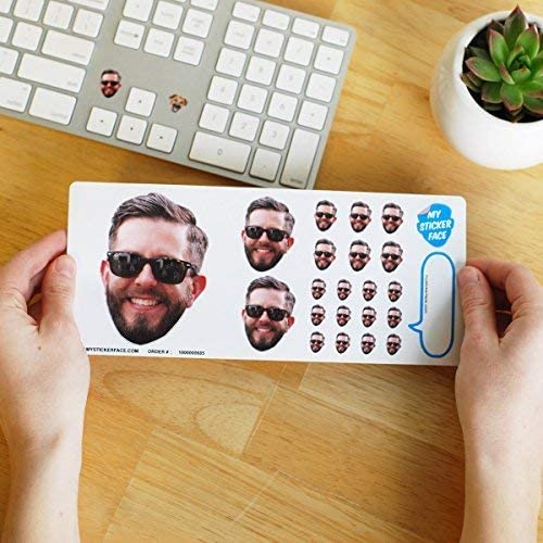 funny custom valentines gifts: custom face stickers