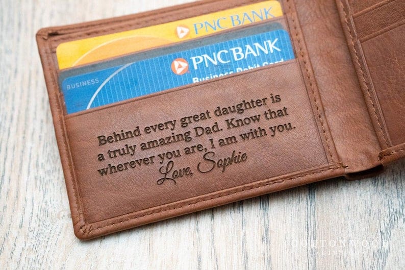gift for dad: personalized wallet