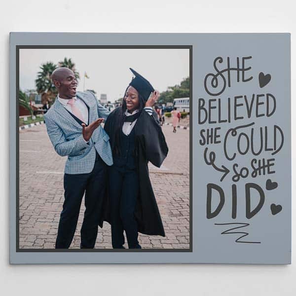 graduation gifts for brother from sister: she believe she could so she did canvas