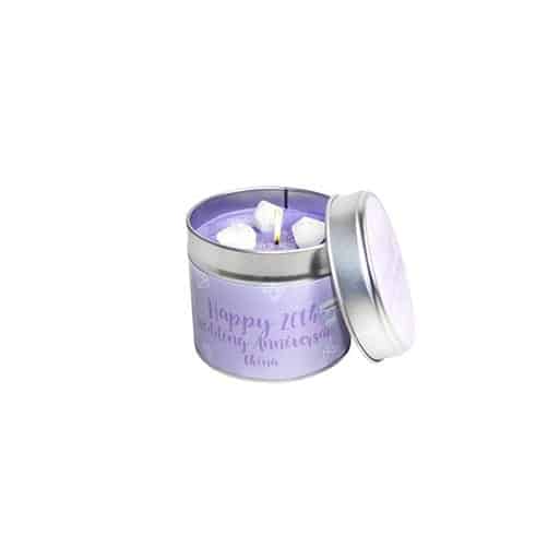 20 year anniversary gifts for her:20th China Wedding Anniversary Scented Soya Wax Candle