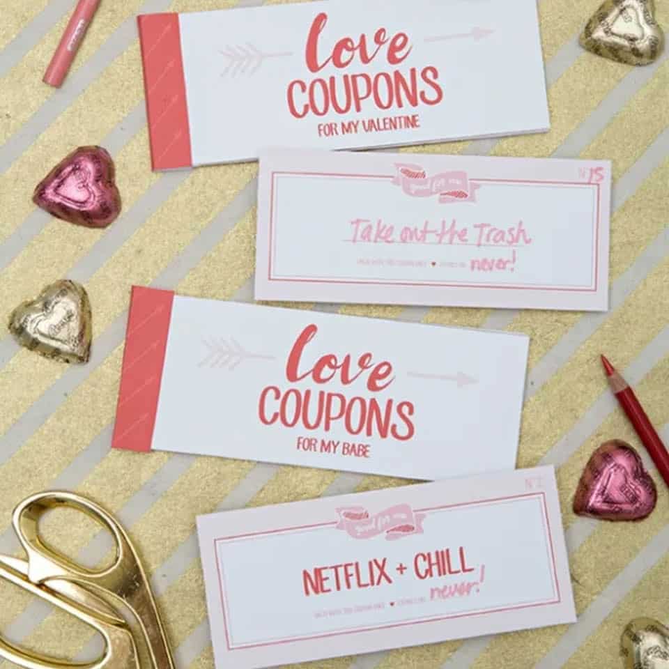diy gift ideas for boyfriend: Love Coupon Booklet