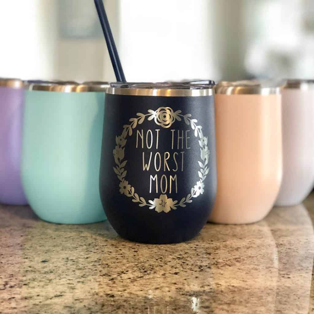 Not the Worst Mom Tumbler - funny mother's day gifts