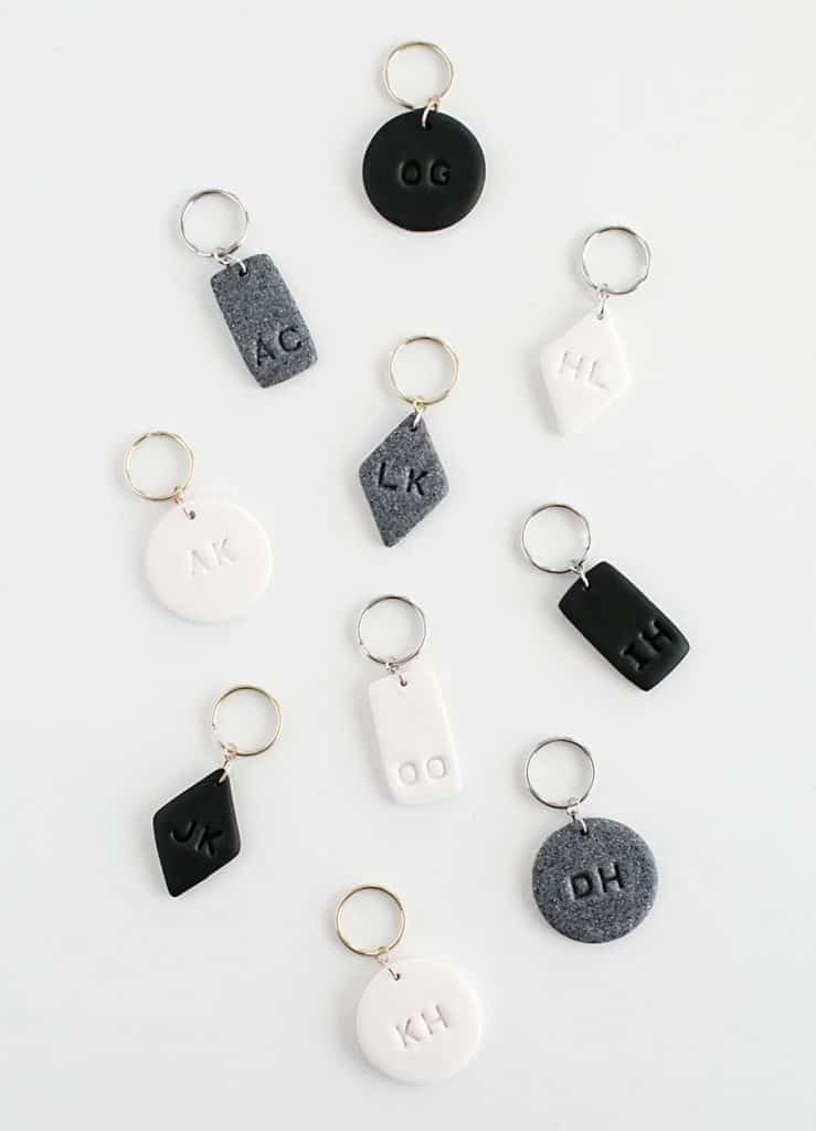 simple mothers day gifts: diy monogram keychain
