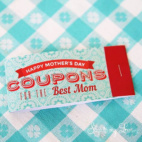 last minute diy mother's day gifts: printable mother's day coupon