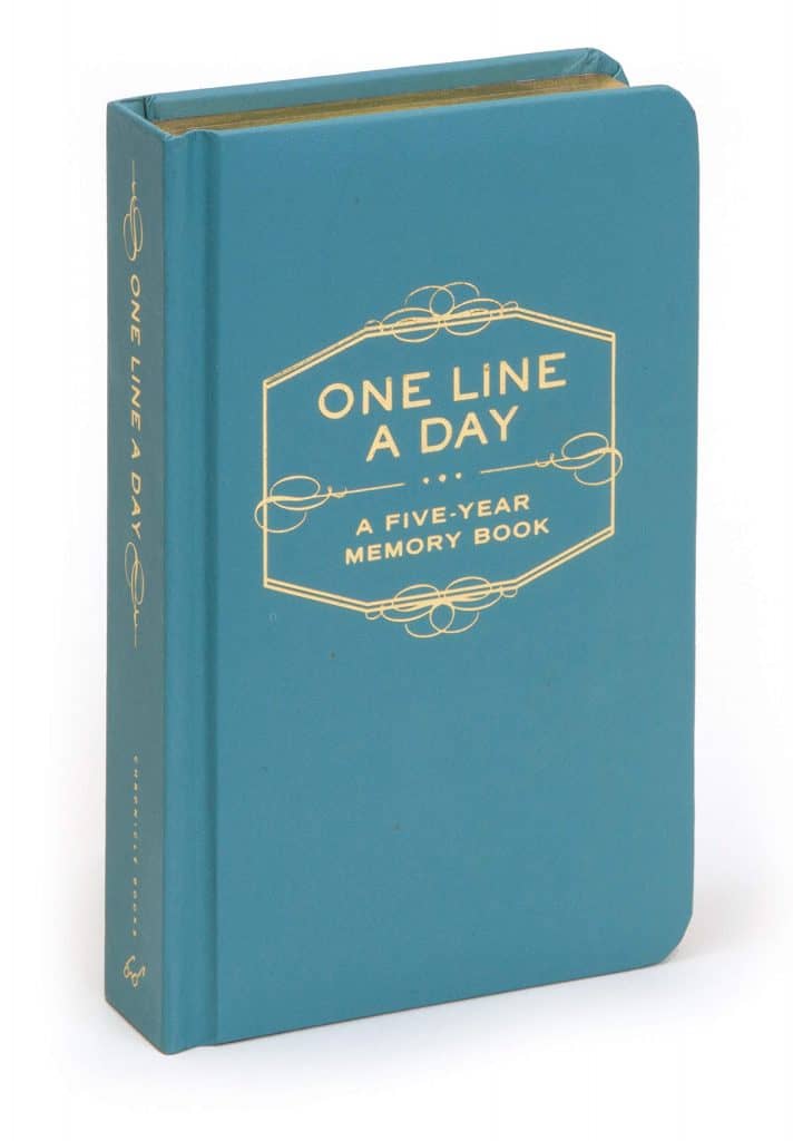 wedding anniversary gift ideas for friends: one line a day book
