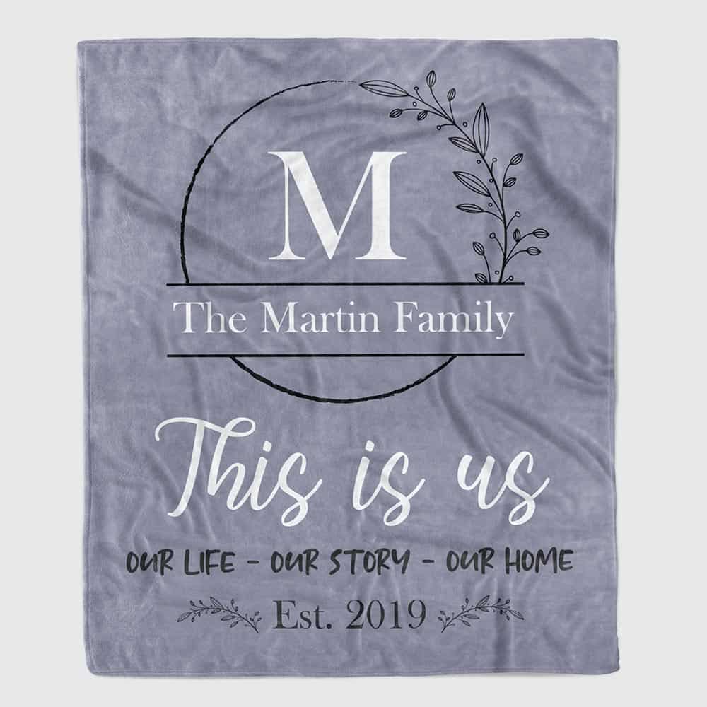 “This is Us” Personalized Family Throw Blanket
