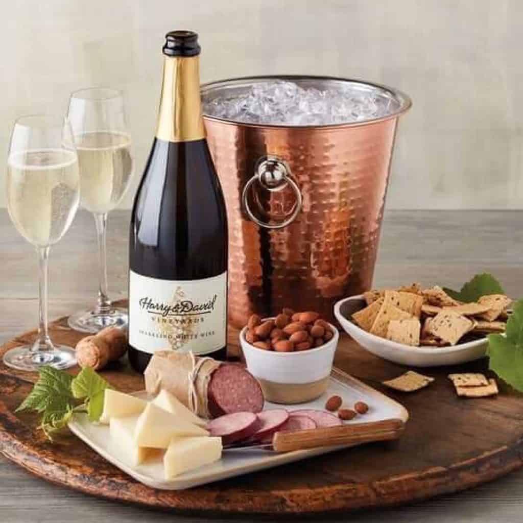 last minute anniversary gift: wine and copper chiller gift set from harryanddavid