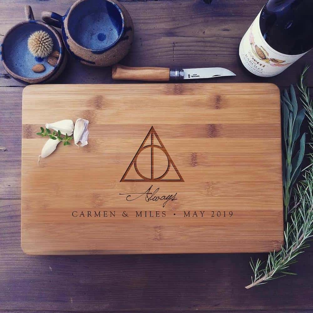 “Always" Personalized Cutting Board And Spatula Gift Set