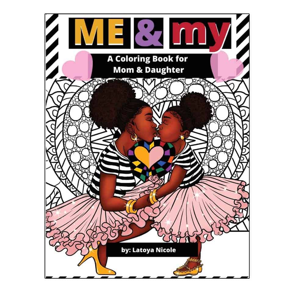 A Mommy and Me Coloring Book - mommy and daughter gifts