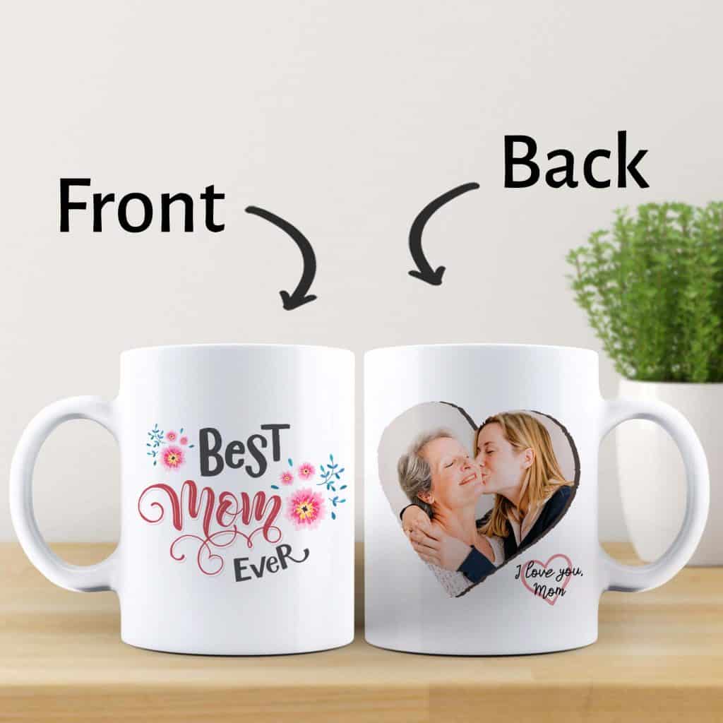 Sweet/mothers day/gift/family Mug with slogan 'most WONDERFUL MUM" 