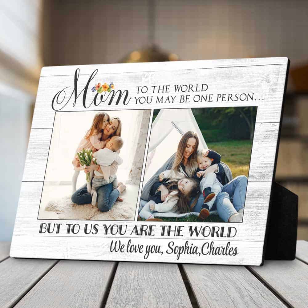 custom desktop plaque with quote for Mothers day