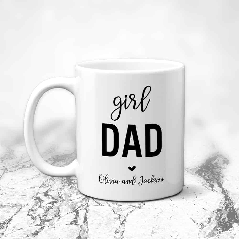 gifts from daughter to dad: Girl Dad Coffee Mug