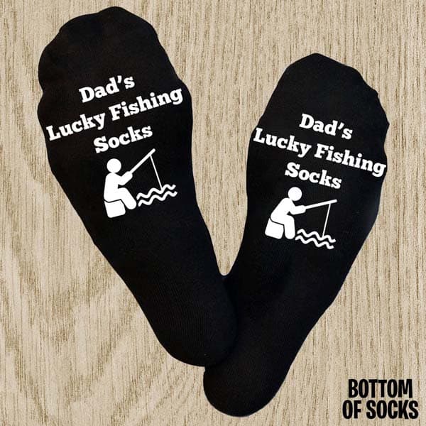 fathers day inexpensive gifts: Lucky Fishing Socks