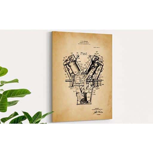 Patent Prints Canvas engineers gifts