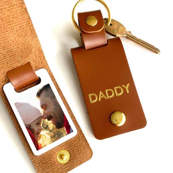 fathers day ideas from daughter: Photo Keyring