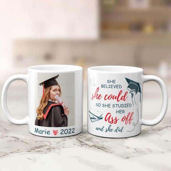 high school grad gifts for her: She Believed She Could Mug