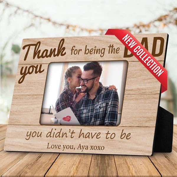 sentimental fathers day gifts from daughter: Thank You Stepdad Plaque