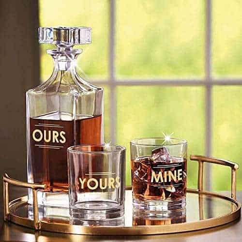 a whiskey decanter set gift