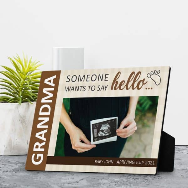 new grandma gift ideas: new baby plaque