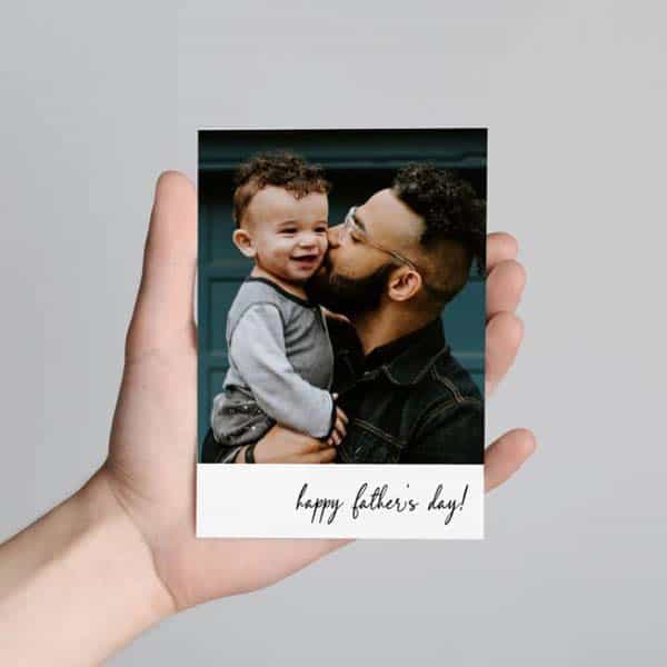 affordable father's day gifts: photo card