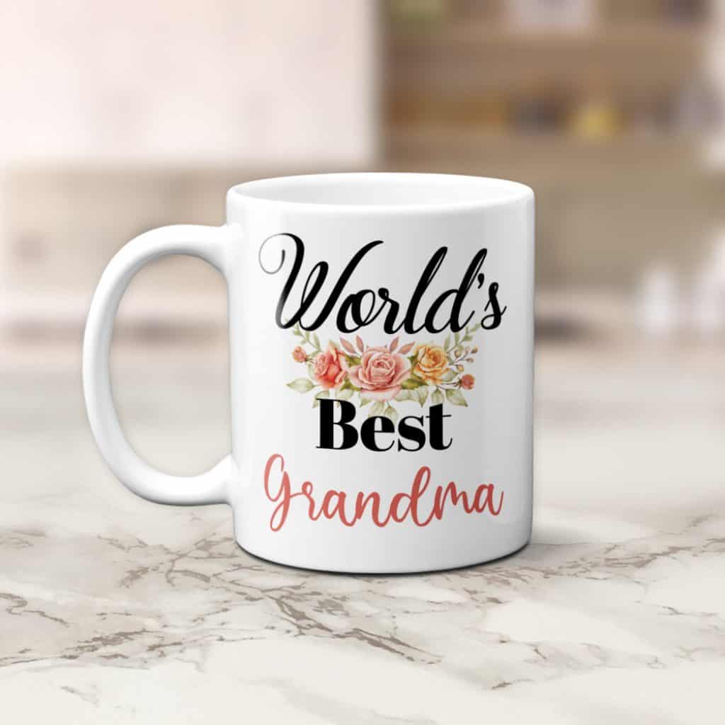custom gift for grandmas: custom title coffee mug