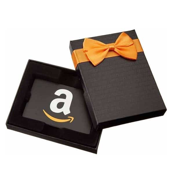 ideal housewarming gifts for men: Amazon.com Gift Card in a Black Gift Box