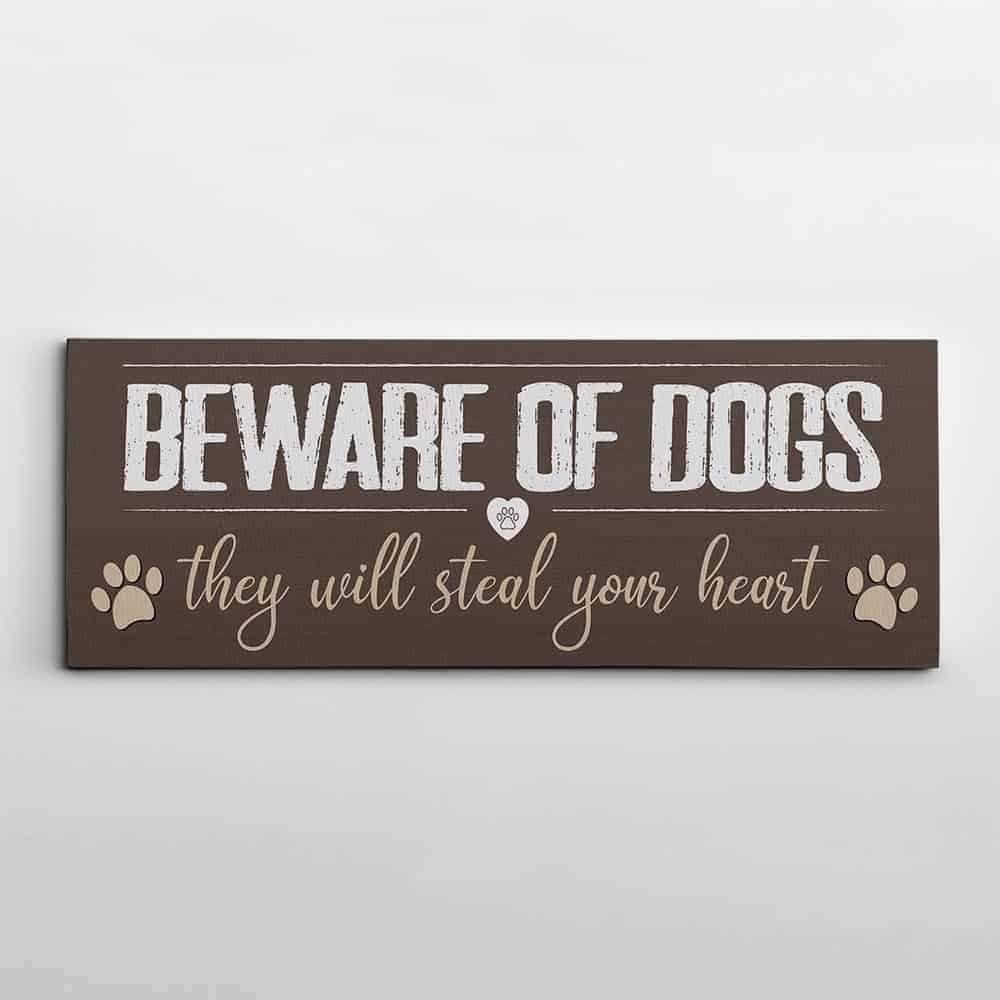 gifts for new male homeowner: beware of dogs sign