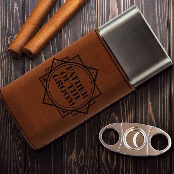 Cigar Case With Cutter: wedding gifts for your dad