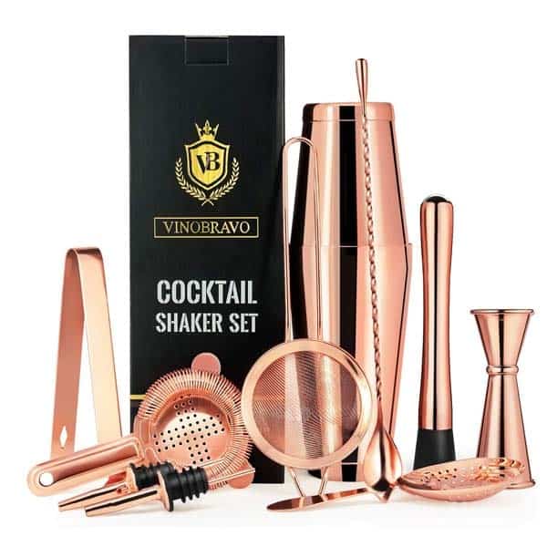 Cocktail Shaker Bar Set: birthday presents for boyfriend
