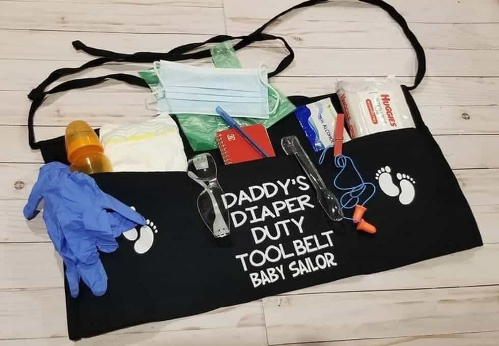 Daddy's Diaper Duty Tool Belt For First Time Dads