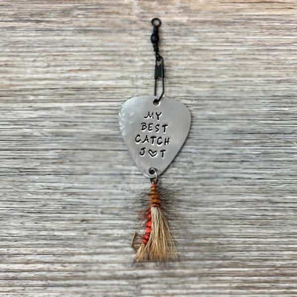 custom couple gifts: Personalized Fly Fishing Lure