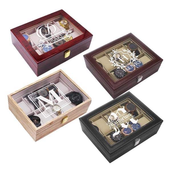customizable gifts for boyfriend: Watch Storage Box
