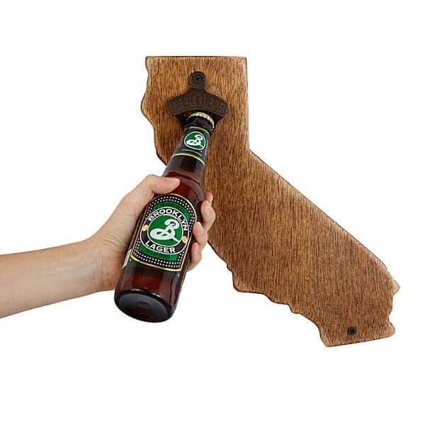 Wall Mounted State Bottle Opener