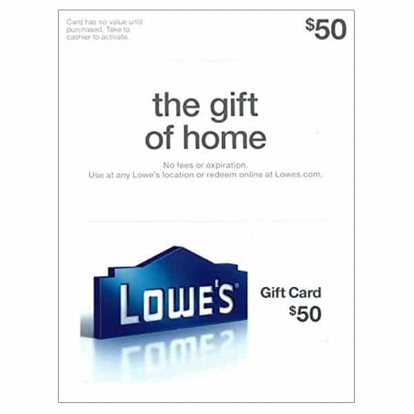 useful housewarming gift idea for guys: lowe's gift card