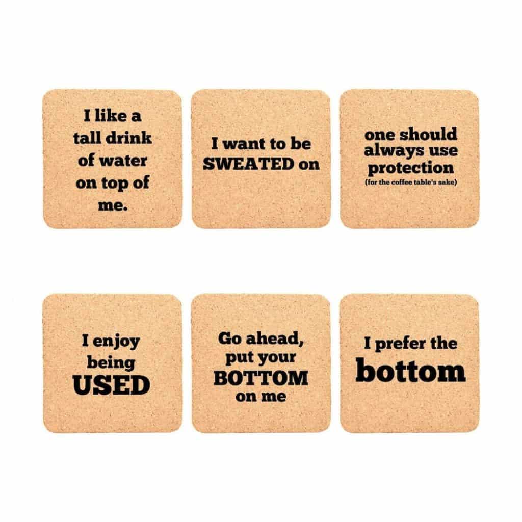 Funny Beer Coasters Gift for boyfriend
