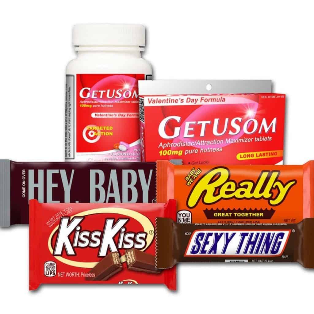GetUSom Pack With Sexy-Themed Candy Bars - gift for funny boyfriend