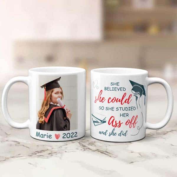 college grad gifts for her: She Believed She Could Mug