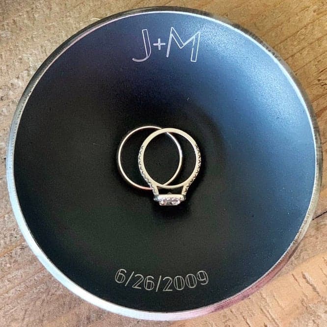 steel ring dish - a traditional 11th anniversary gift