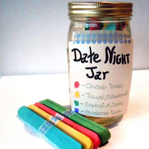 handmade gifts for girlfriend: DIY Date Night Jar