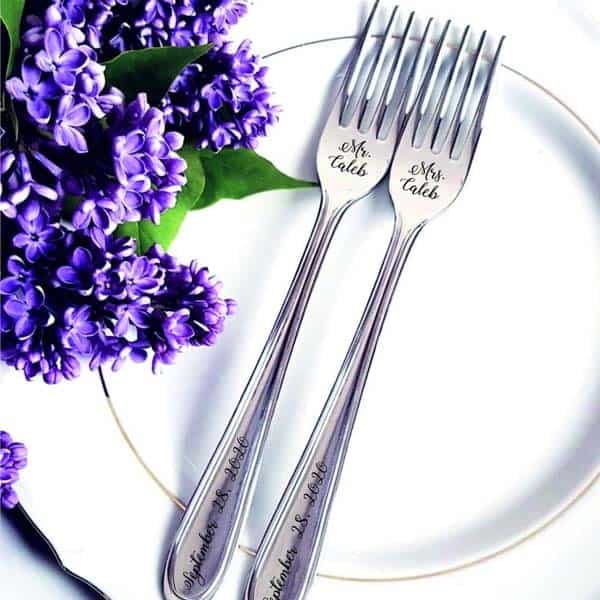 Engraved Silver Forks