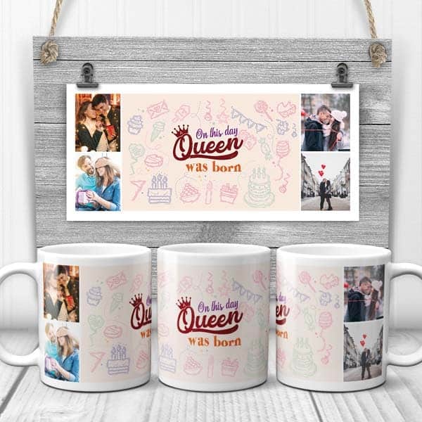 unique thing to get your girlfriend: On This Day A Queen Was Born Mug