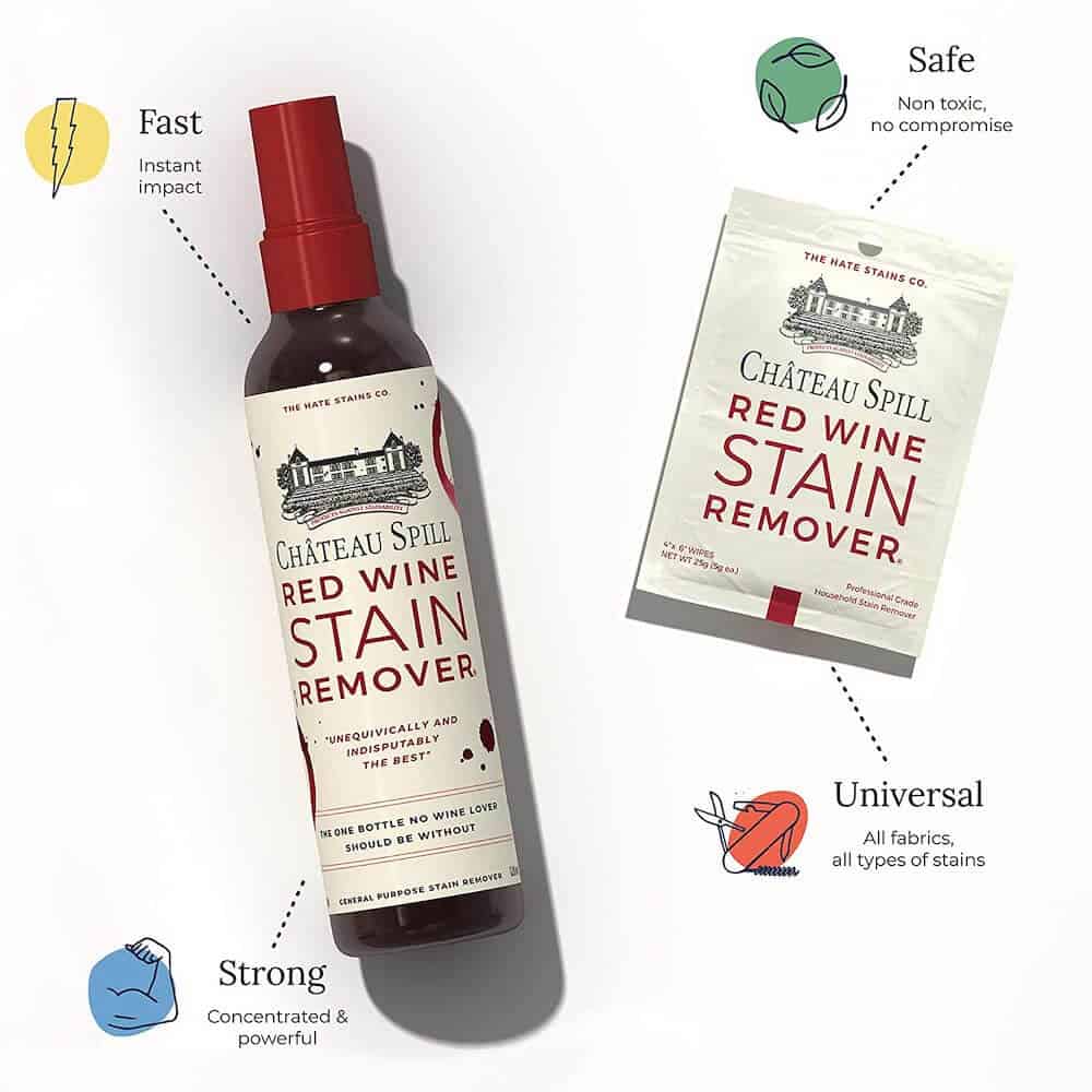 Red Wine Stain Remover Spray and Wipes