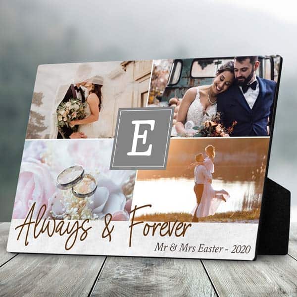 wedding gift ideas for son: Always And Forever Desktop Plaque
