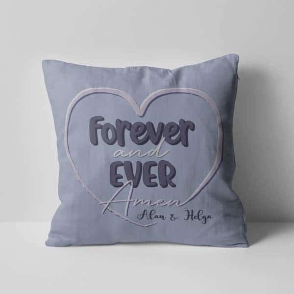 Forever And Ever Amen Pillow: wedding gift ideas for son and daughter in law