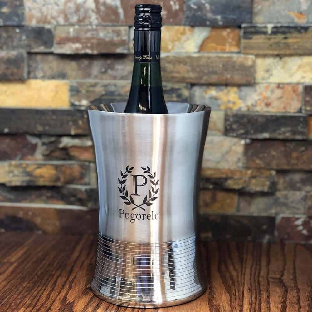 personalized wine chiller - custom gifts for wine lovers