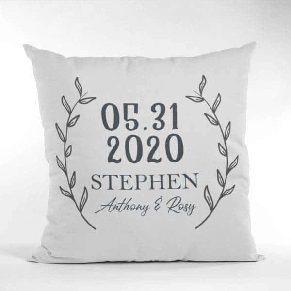 Day To Remember Pillow: late wedding gifts