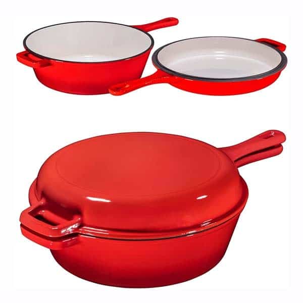 thoughtful last minute wedding gifts: Deep Skillet and Lid Set