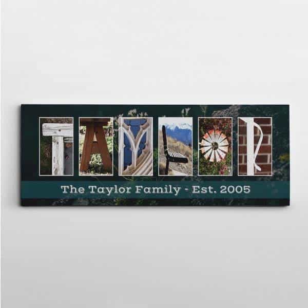 Family Name Signs Letter Art: wedding presents for older couple