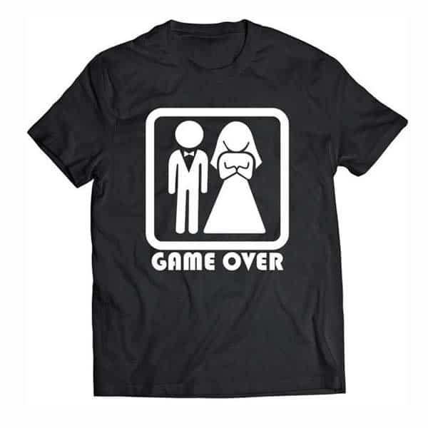 Game Over T-shirt: wedding gifts for brother getting married